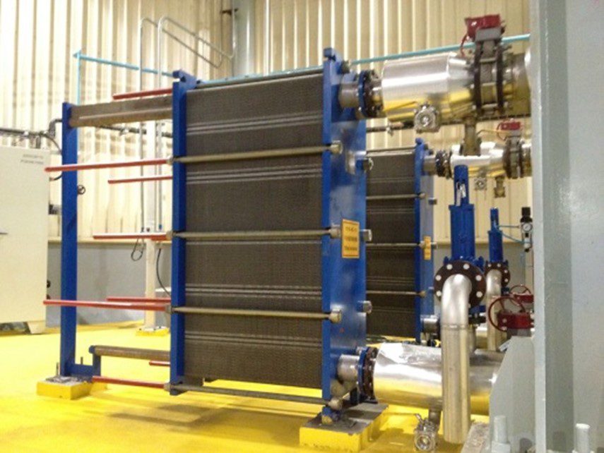 Typical Plate and Frame Heat Exchanger - Plate Heat Exchangers