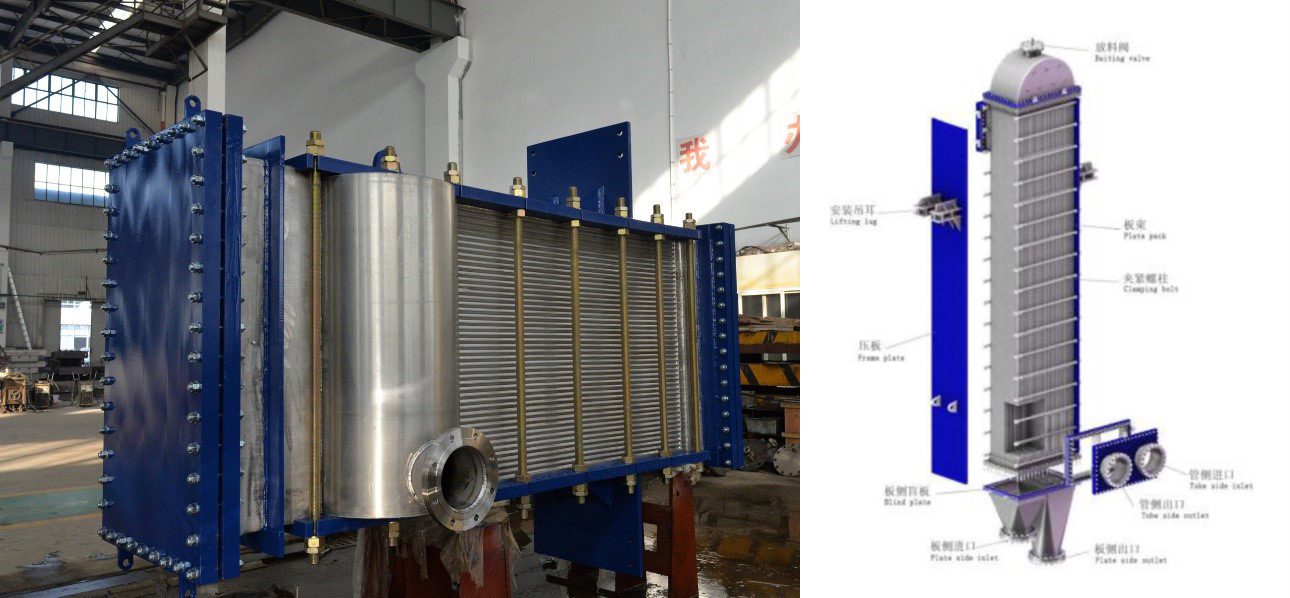 Plate Heat Exchangers Welded Wide Gap Horizontal and Vertical